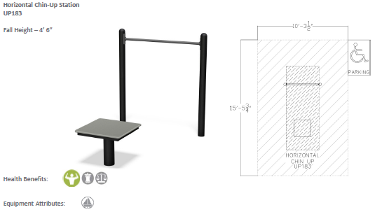 ActionFit Horizontal Chin-Up Station UP183