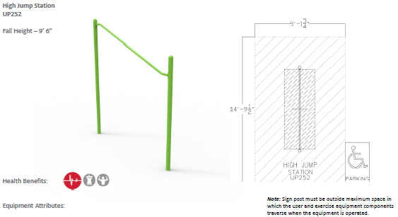ActionFit High Jump Station UP252