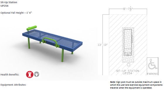 ActionFit Sit-Up Station UP254