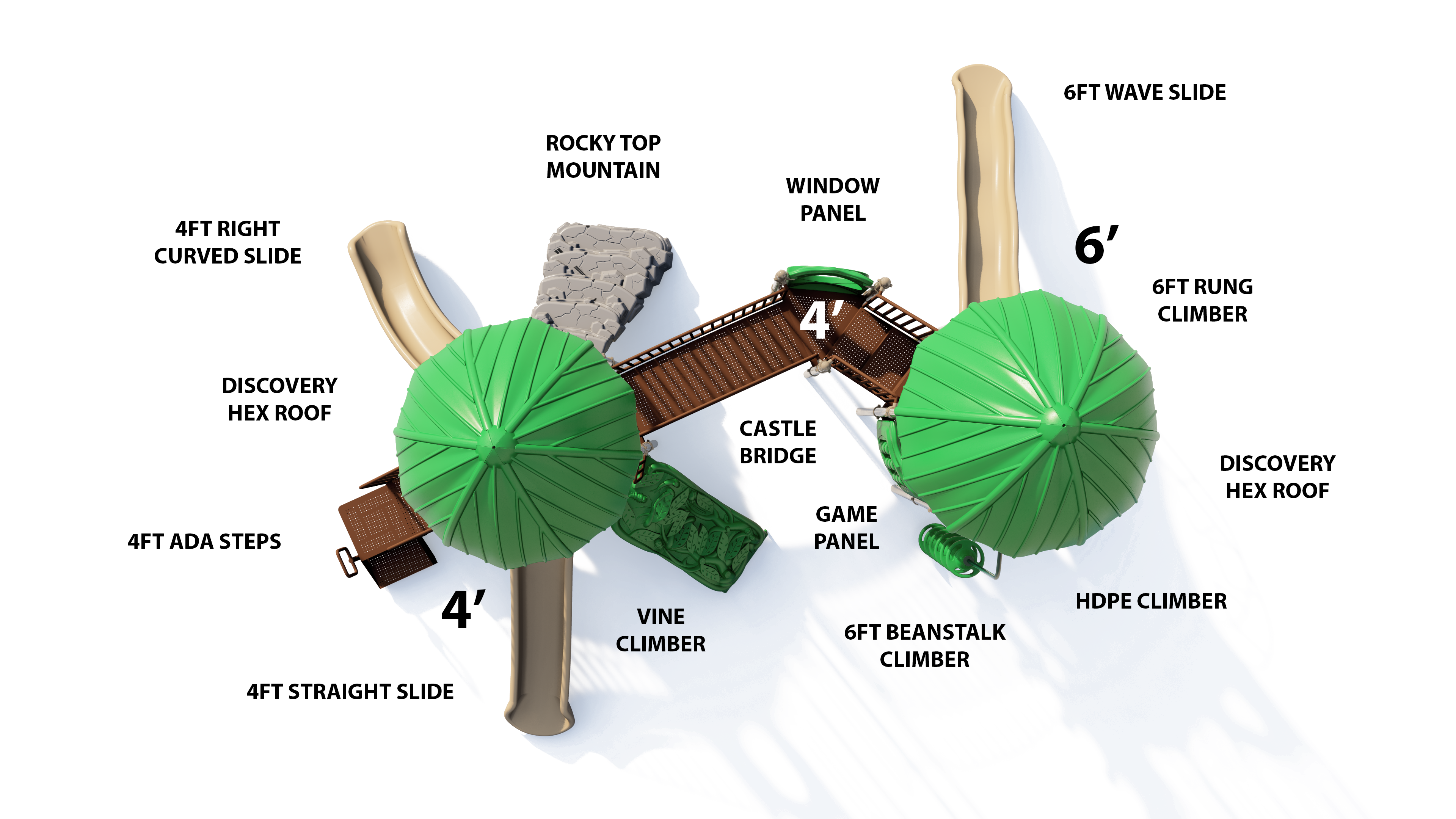 Ultra Play Honeycomb Hideaway with Roof UPLAY-050