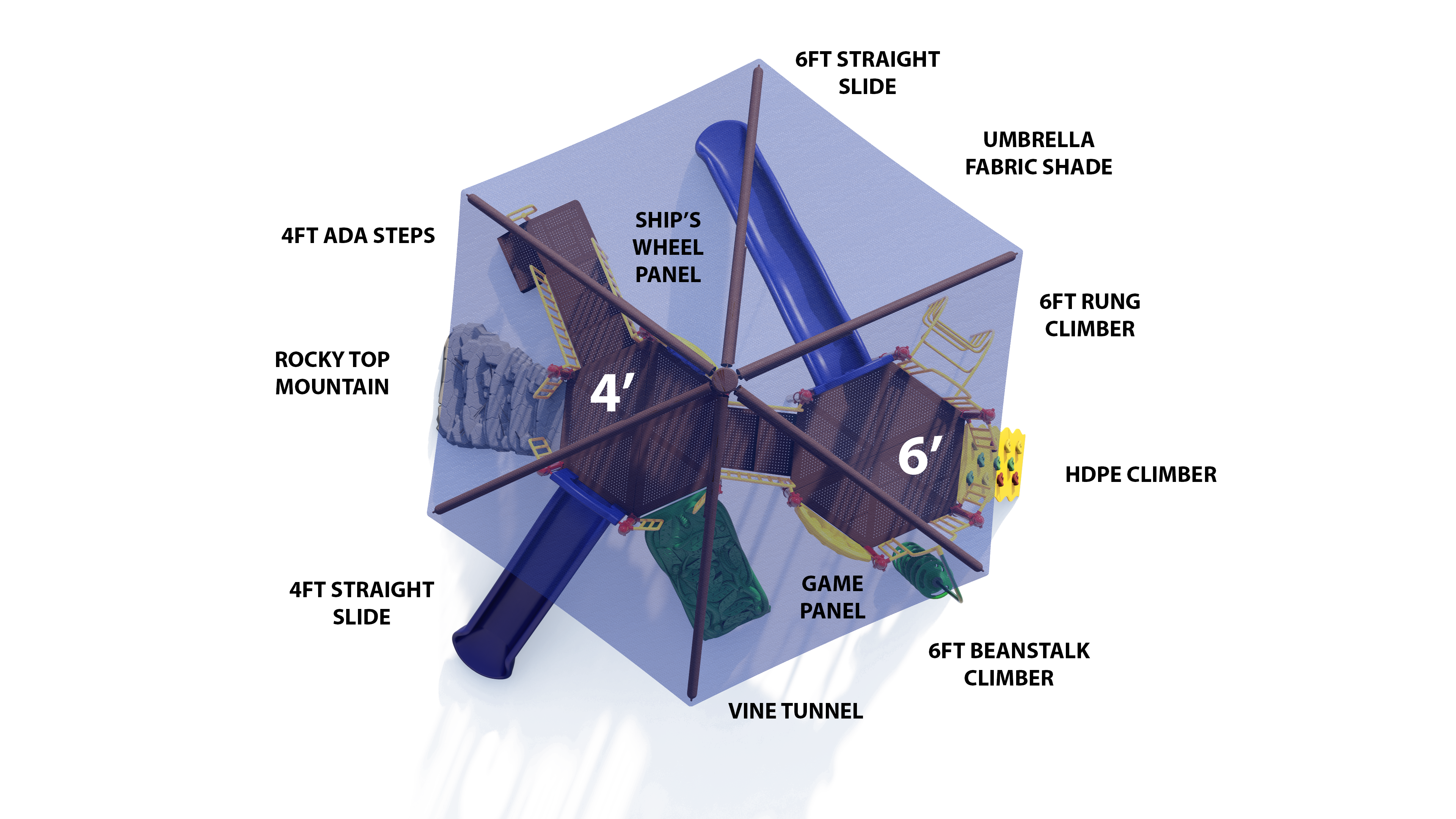 Ultra Play Hex Hop with Shade UPLAY-051