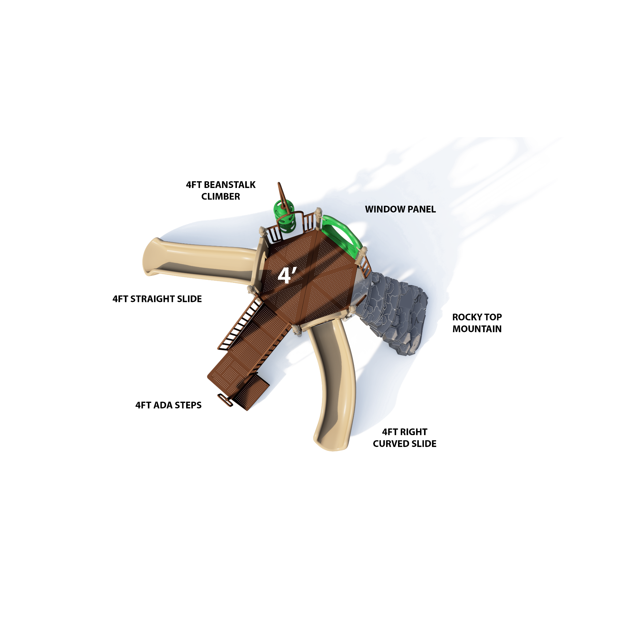 Ultra Play Hex Hive Playground Without Roof UPLAY-052