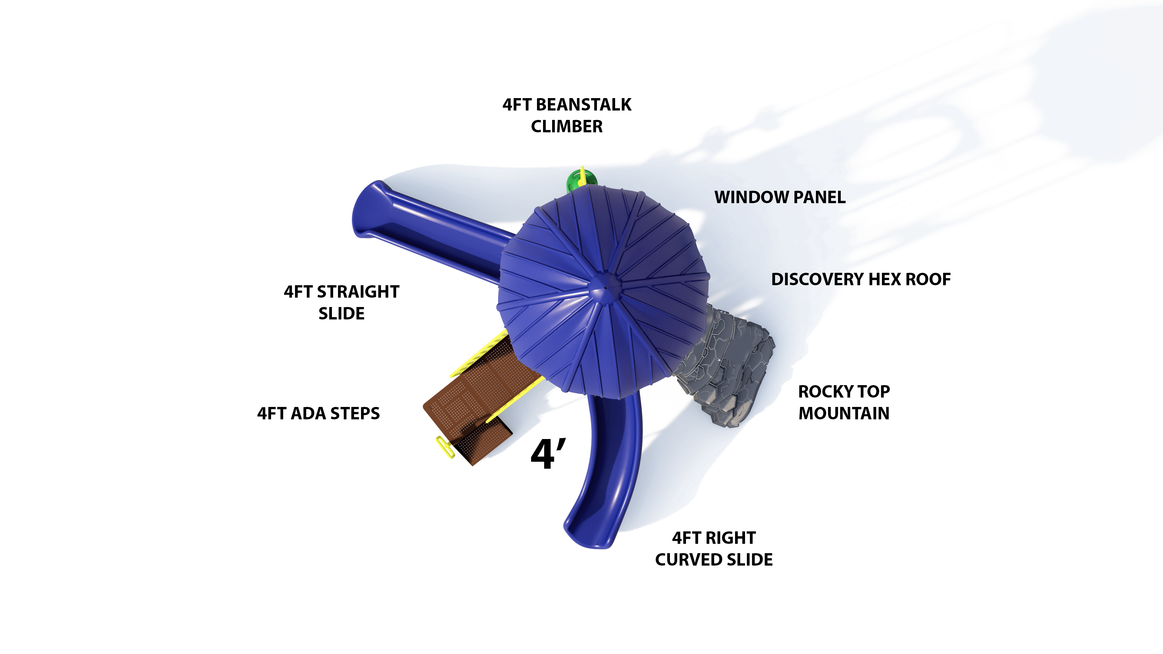 Ultra Play Hex Hive Playground with Roof UPLAY-053