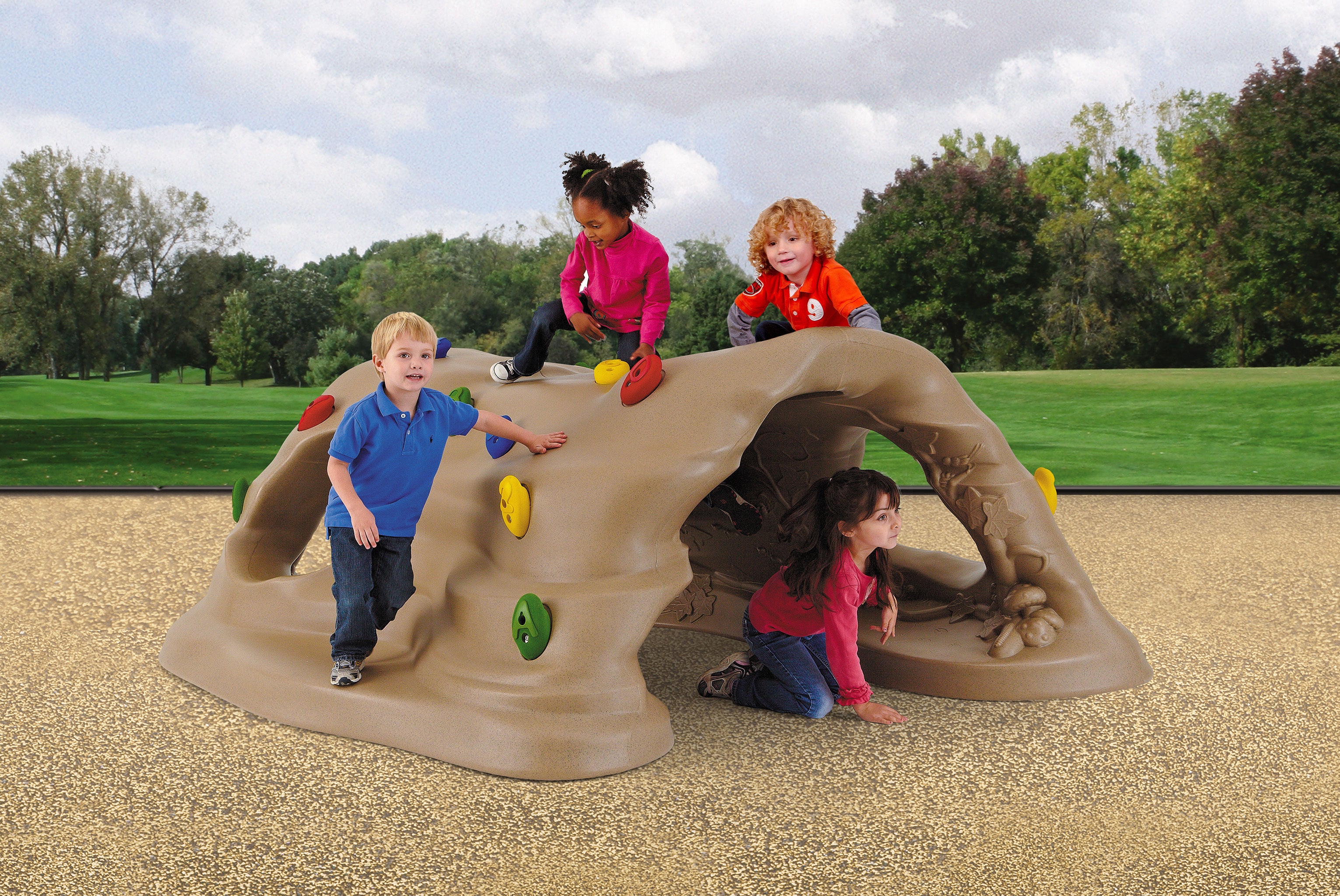 Ultra Play Climb & Discover Cave, Inground (Letter & Number Handholds) Playful UP120