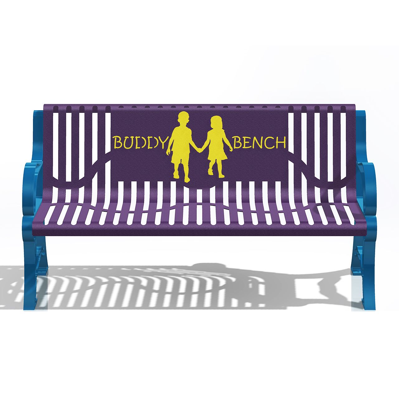 Superior Amenities 5 Foot Standard Long Kind Kids Buddy Bench with Classic Style with Back - B5WBCLASSIC-KKSTD