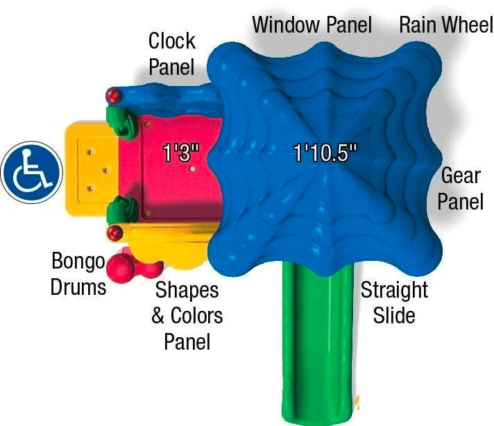 Ultra Play Discovery Center Seedling Playground With Roof DC-SEEDR