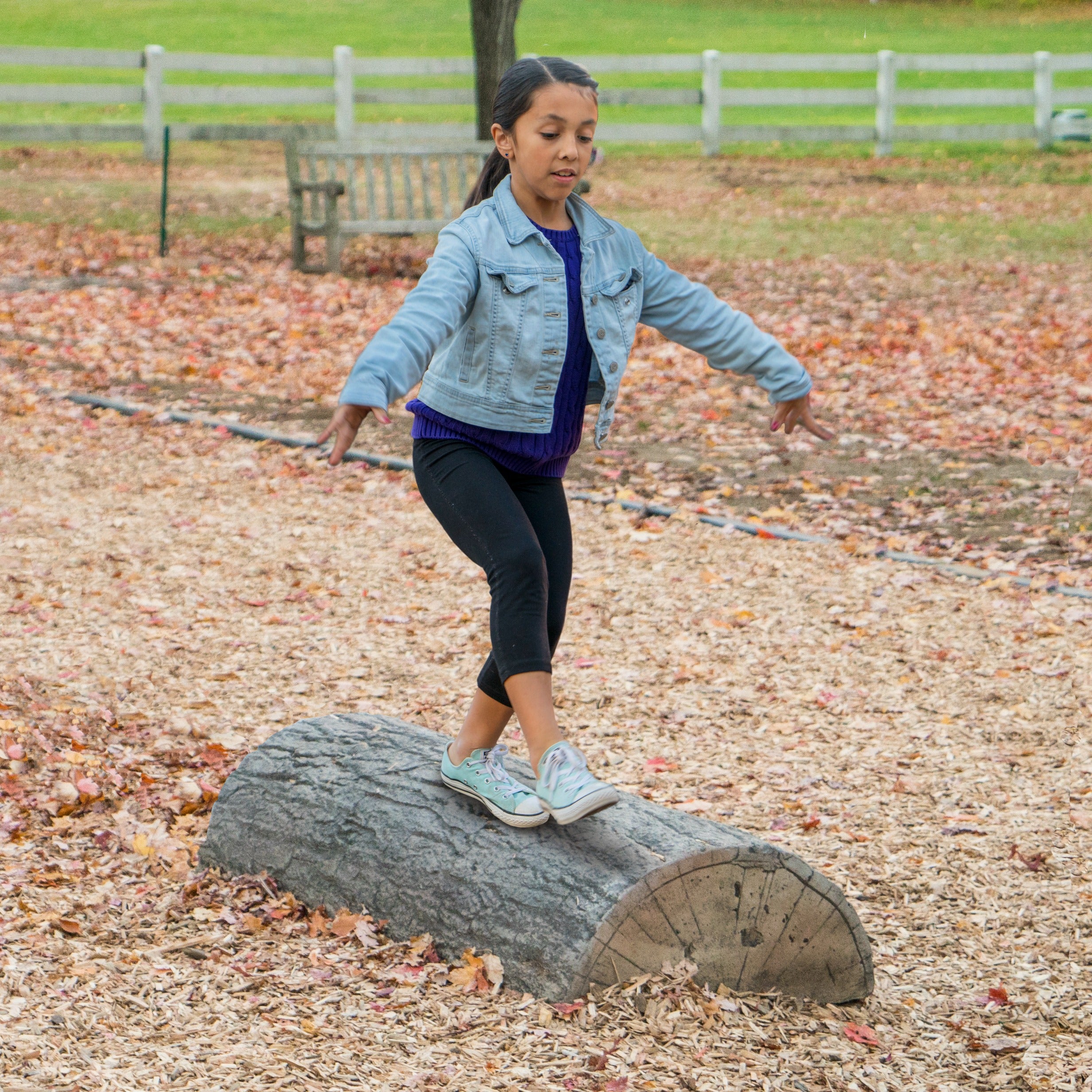 Ultra Play 4' Half Log Balance Beam 4HL