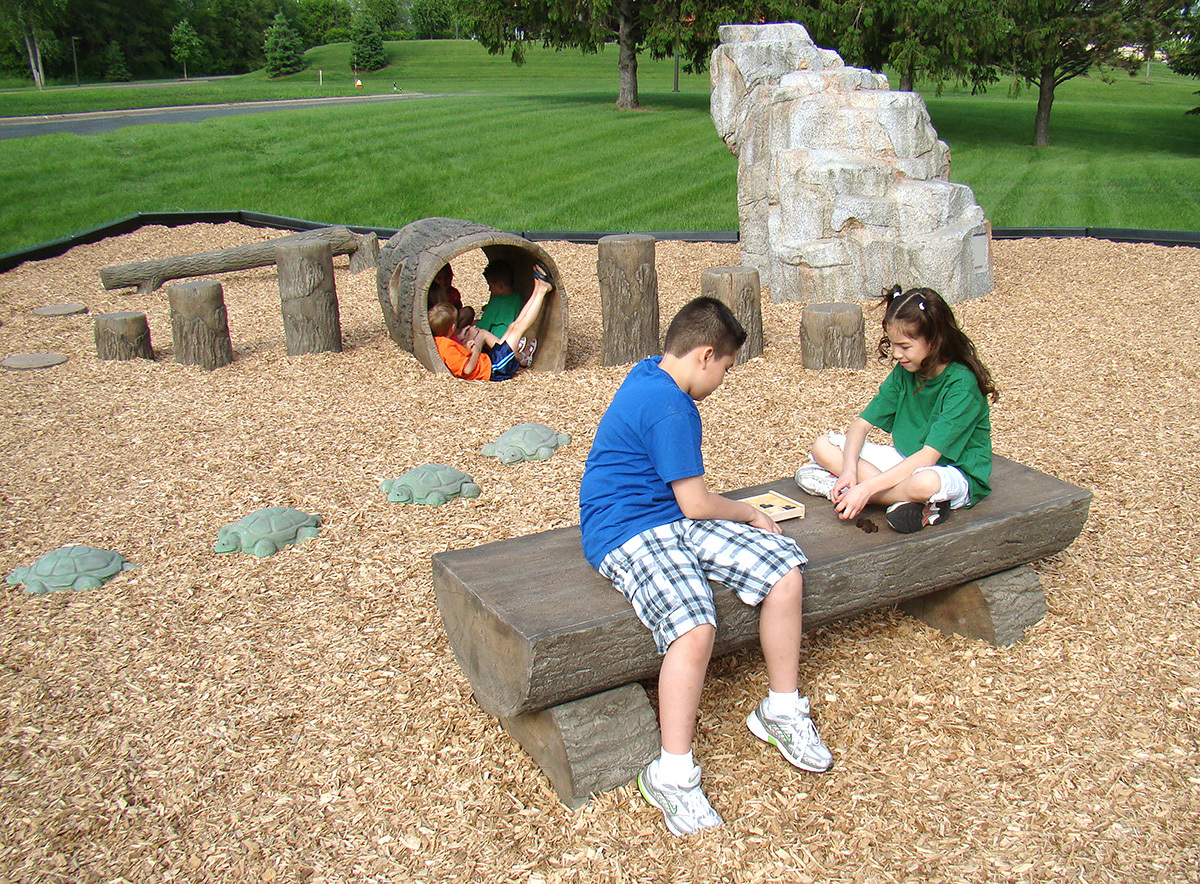 Ultra Play 4' Log Bench 4LB