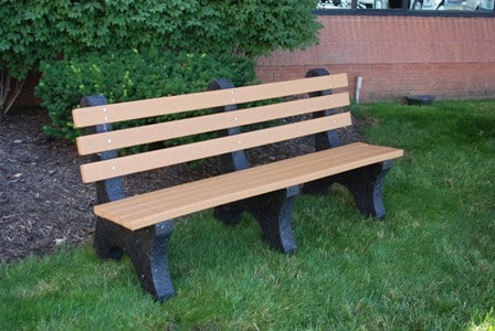Superior Recreational 6ft Surface Mount Comfort Park Bench PB6CPAE-SRP