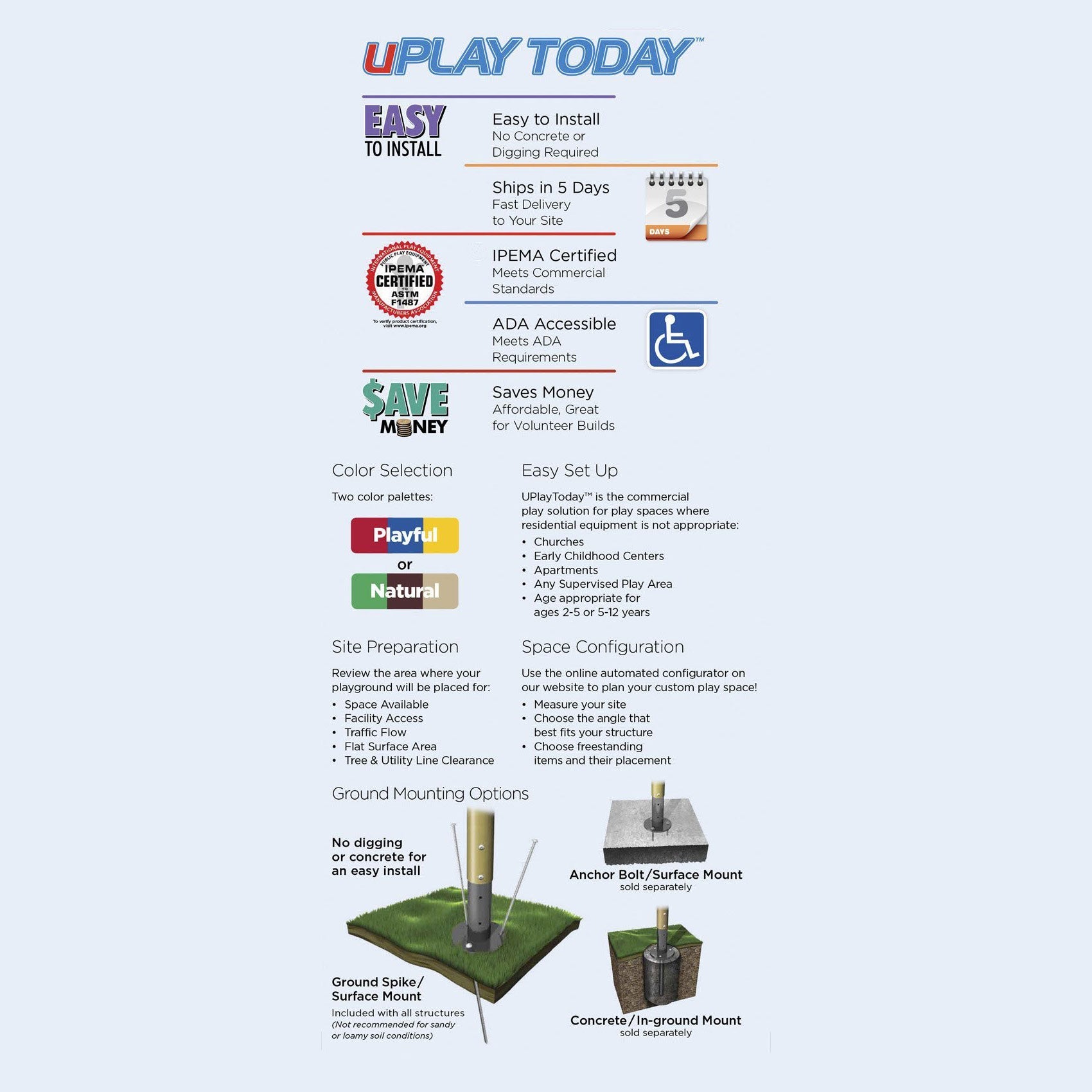 Ultra Play Deer Creek Playground UPLAY-002-P