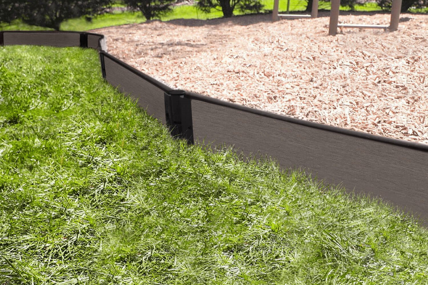 Action Play Systems Tool-Free Classic Curved Playground Border 300001751